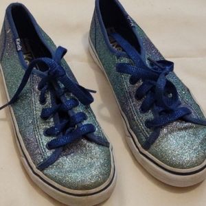 Keds youths Glitter Sneakers - Blue size 2
